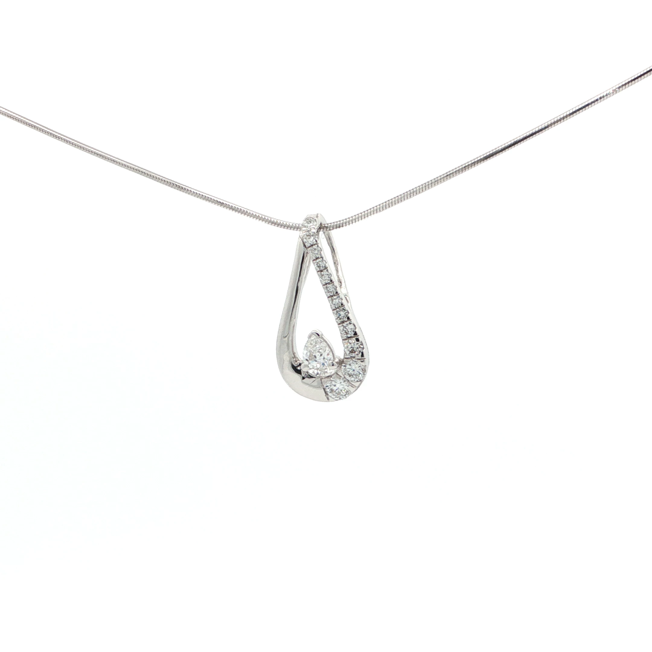 0.34 carat Dewdrop Diamond Pendant