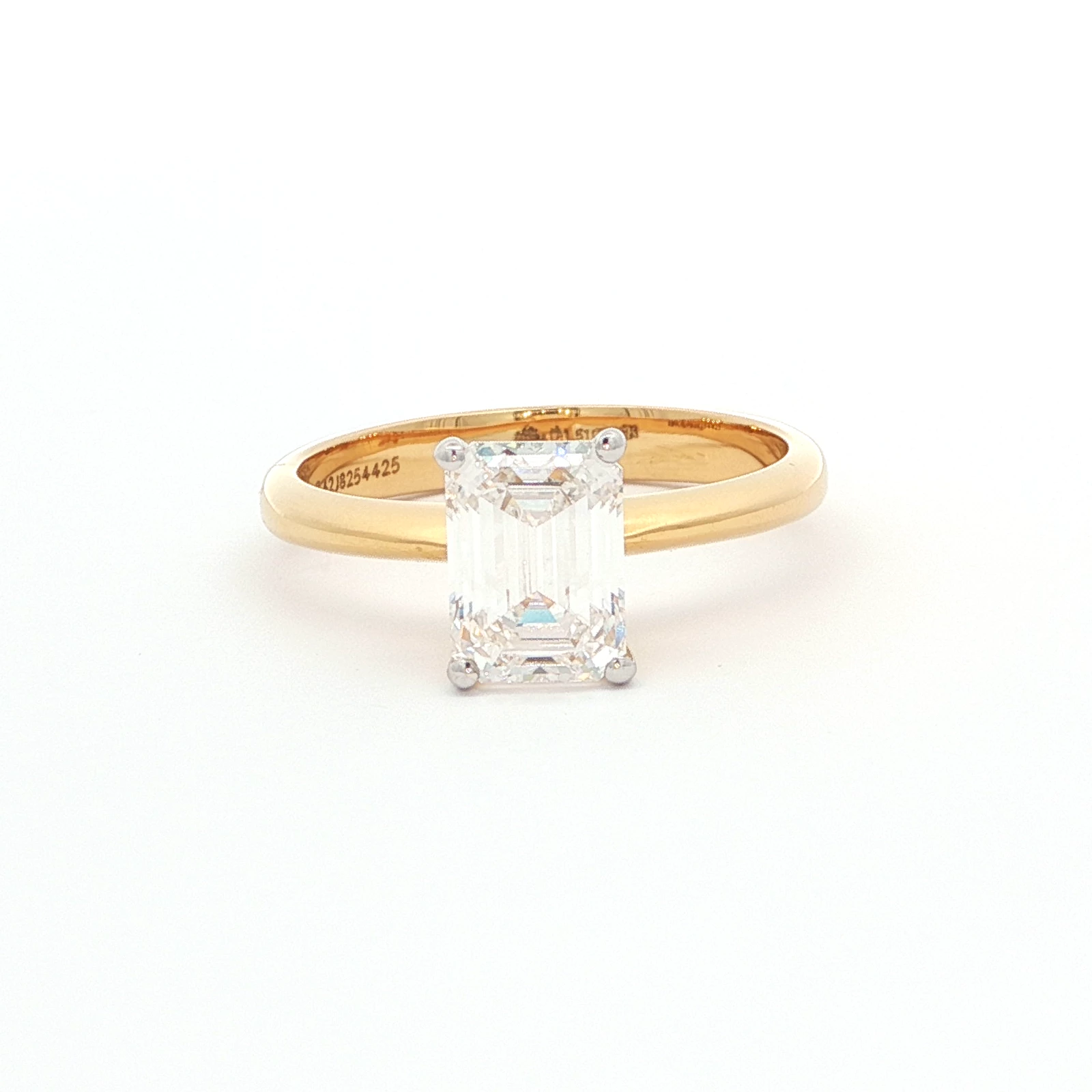 1.51 Carat Emerald Cut Diamond Solitaire Ring(1)