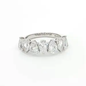 2.86 carat Eternity Ring with Pear Cut Diamonds(1)