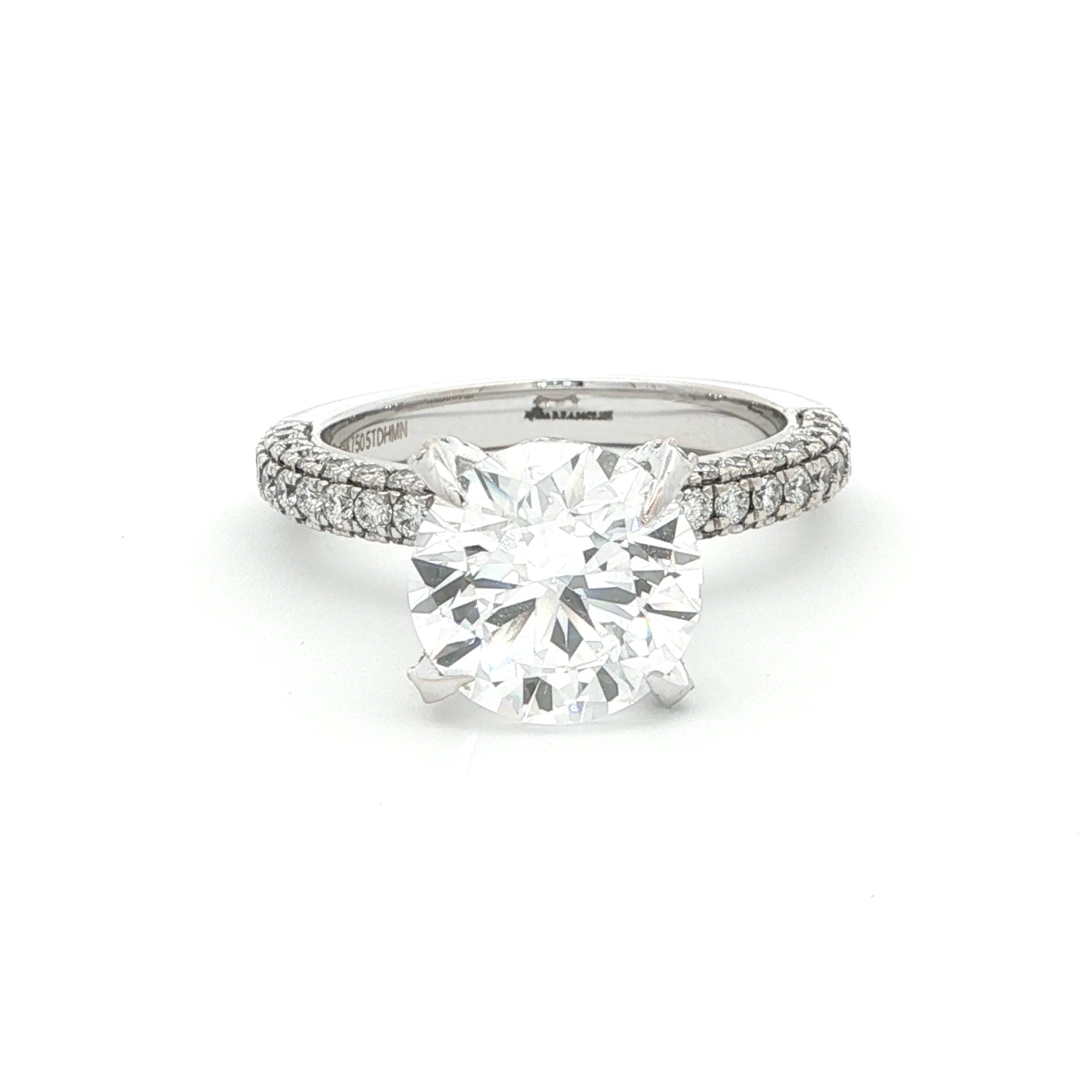 4.34 carat Round Diamond Half Eternity Ring(1)