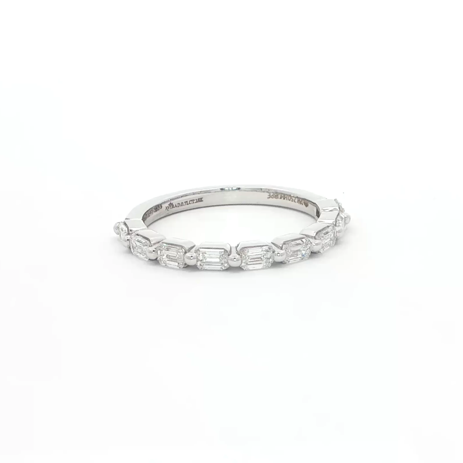 Emerald Diamond Half Eternity Band(1)