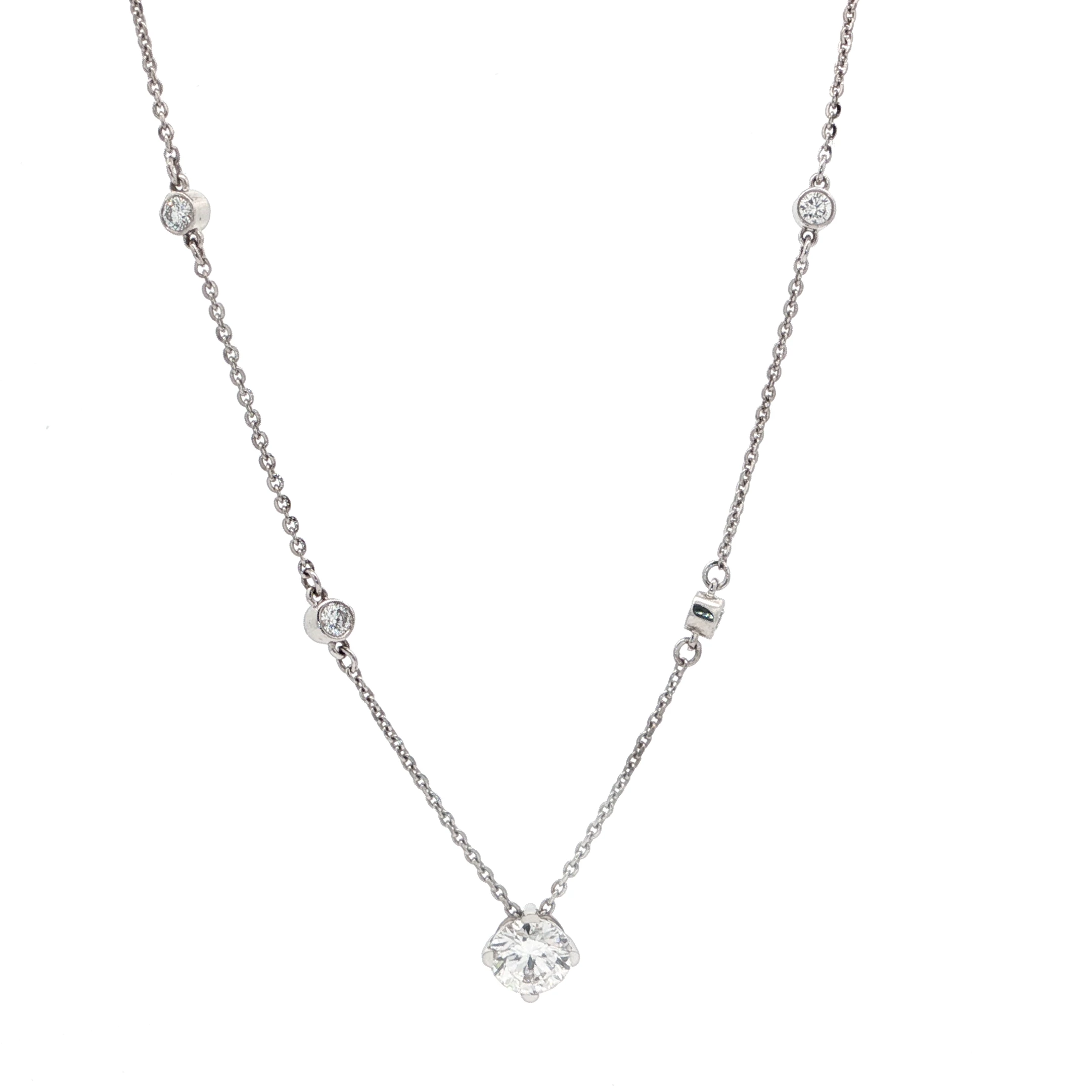Multidiamond Pendant Necklace(1)
