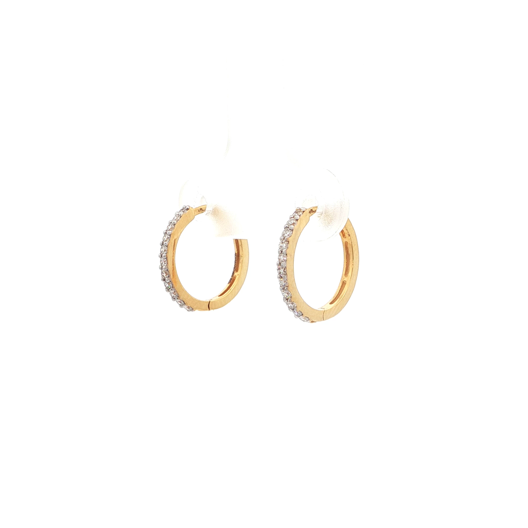 0.17 carat Diamond Hoop Earrings