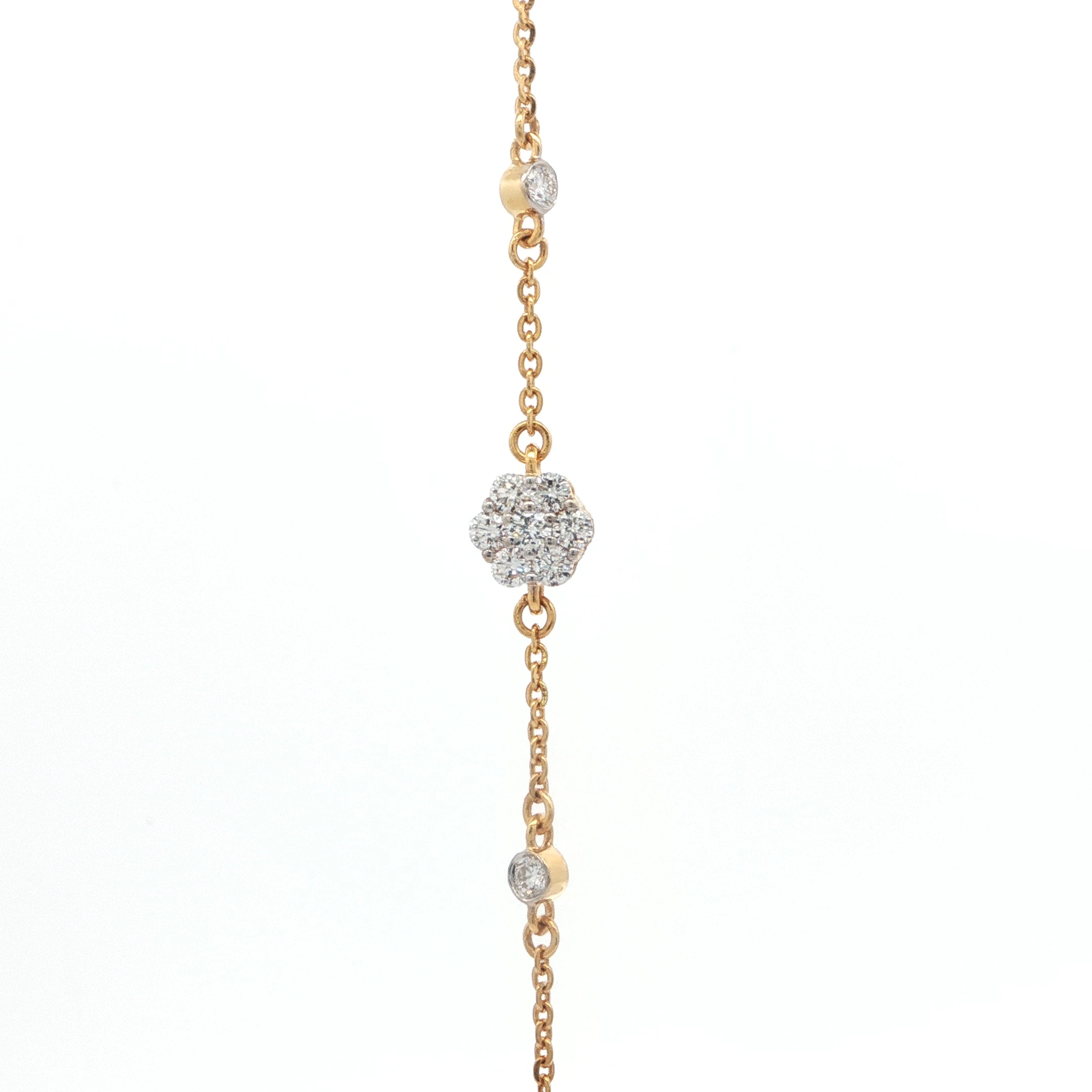 0.5 CT CLUSTER DIAMOND MINIMAL BRACELET
