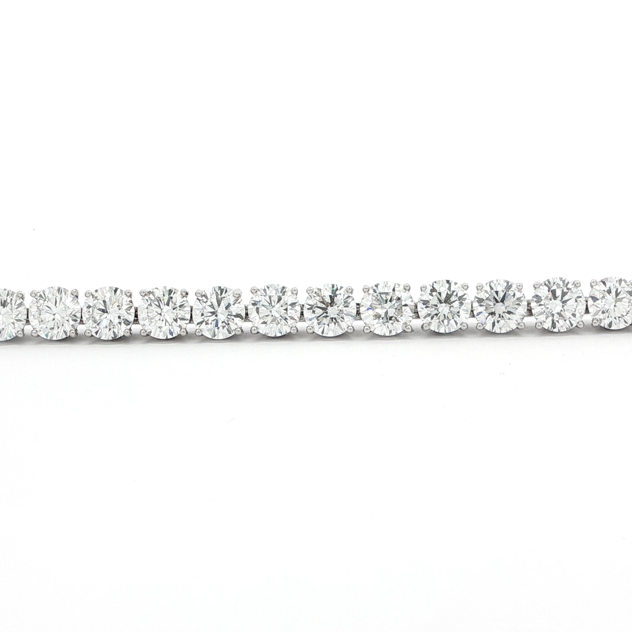 22.22 CT ROUND DIAMOND TENNIS BRACELET