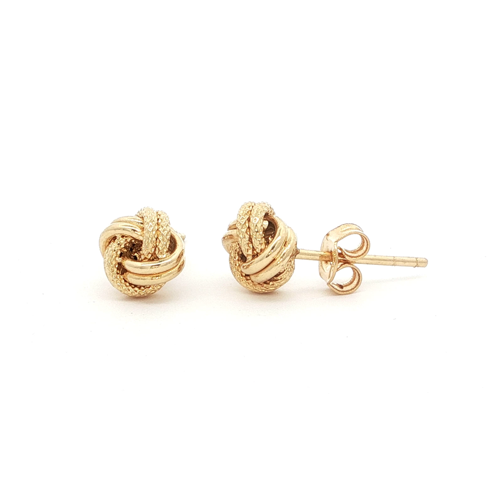 SPIRAL KNOT STUD EARRINGS