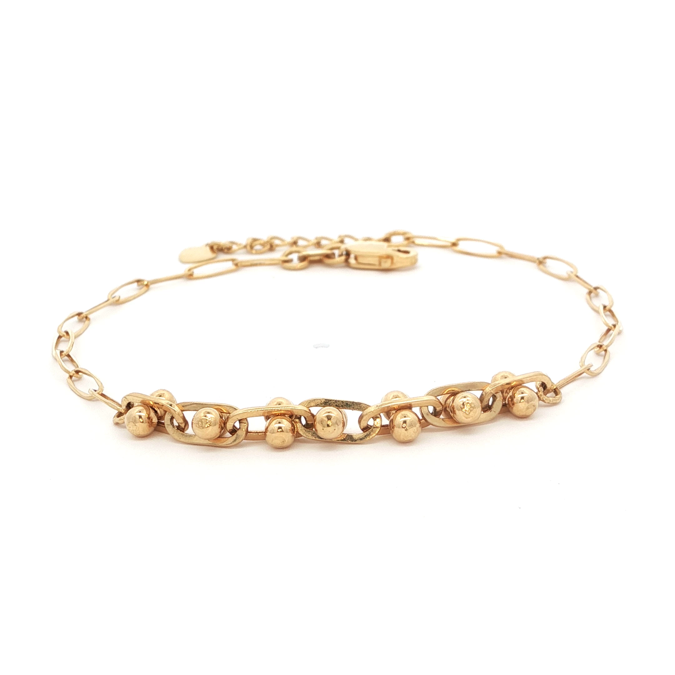 Chain Link Lighweight Gold Bracelet