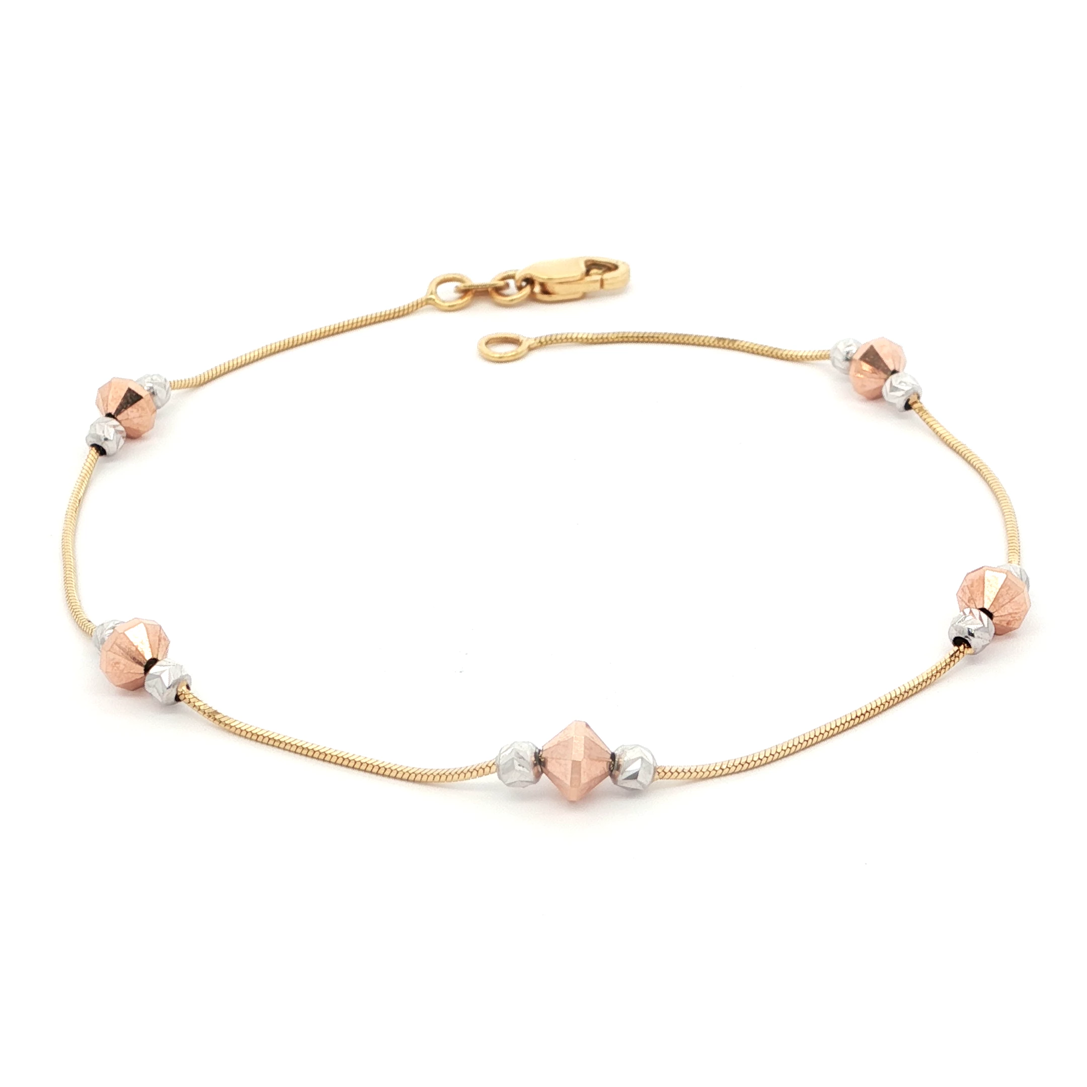 Minimal Geometric Gold Bracelet